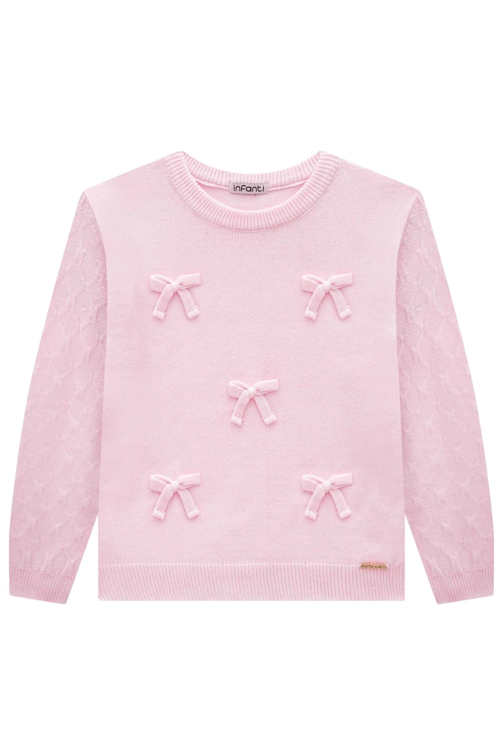 Blusão em Tricot Prime 87687 Infanti Infantil Menina