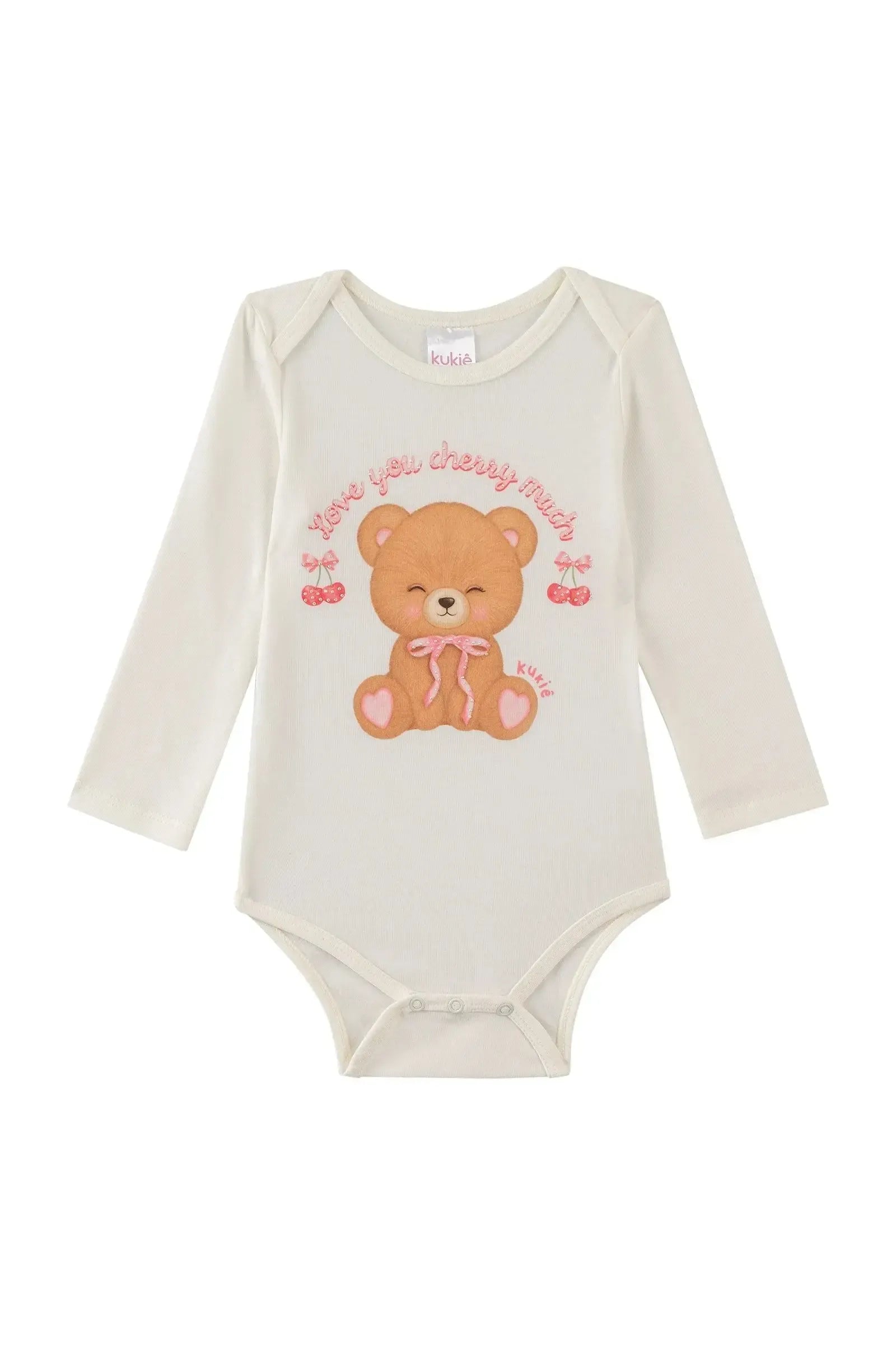 Body em Cotton 90607 Kukiê Bebê Menina