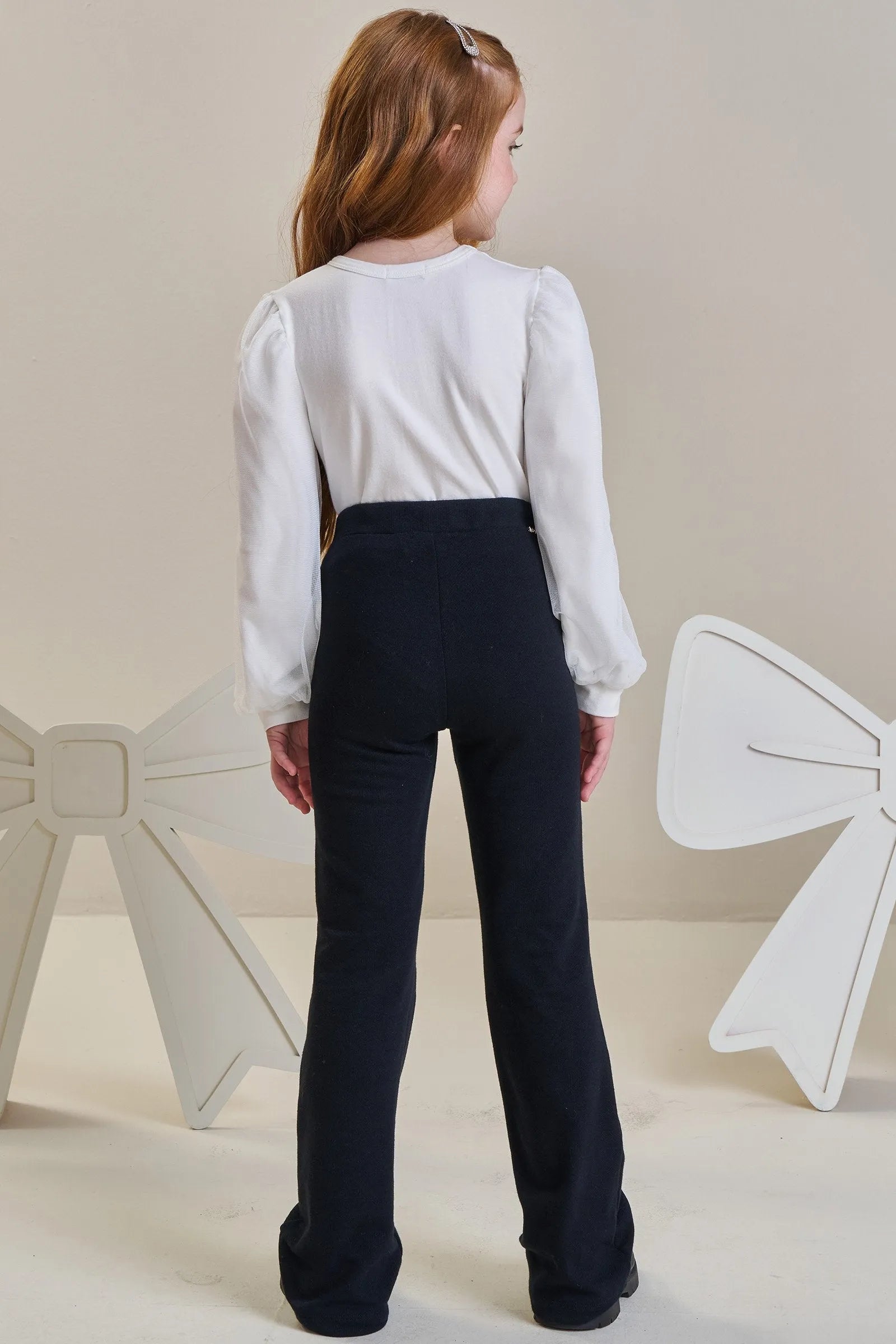 Calça Boo Cut em Moletwill 92656 Infanti Infantil Menina