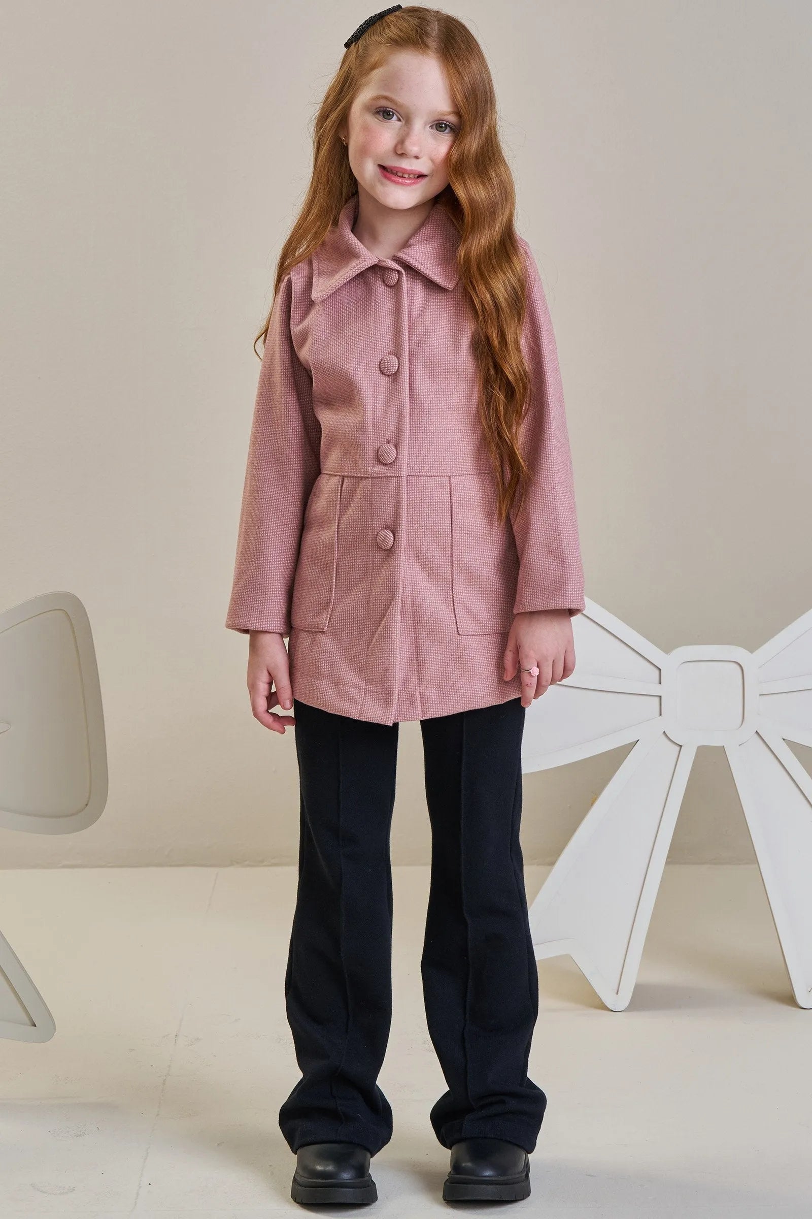 Calça Boo Cut em Moletwill 92656 Infanti Infantil Menina