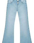 Calça Flare em Jeans Bellini com Elastano 74309 Infanti