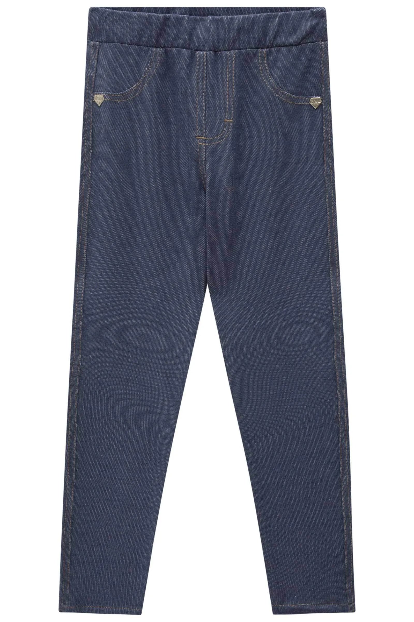Calça Jegging em Malha Denim 89479 Infanti Infantil Menina