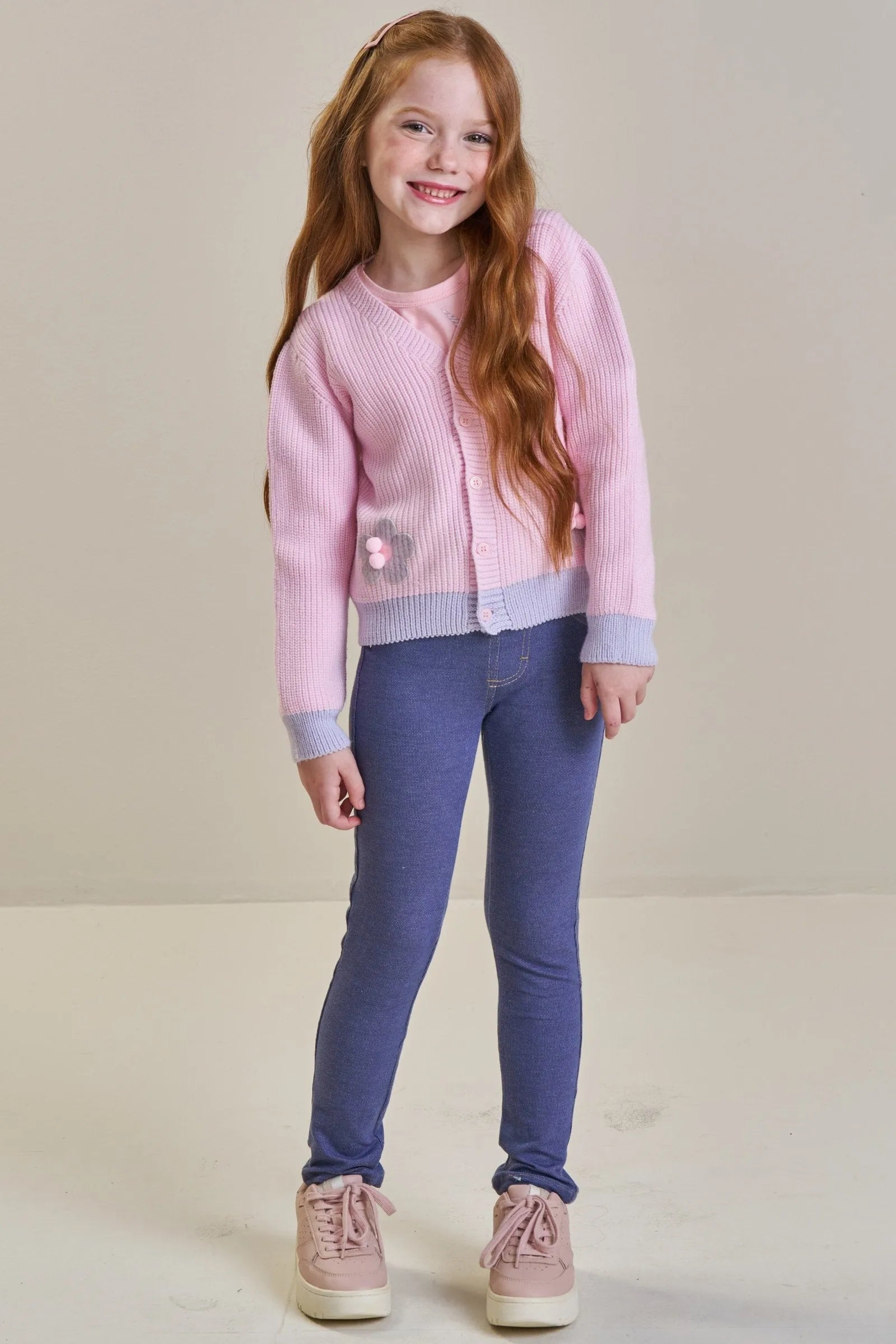 Calça Jegging em Malha Denim 89479 Infanti Infantil Menina