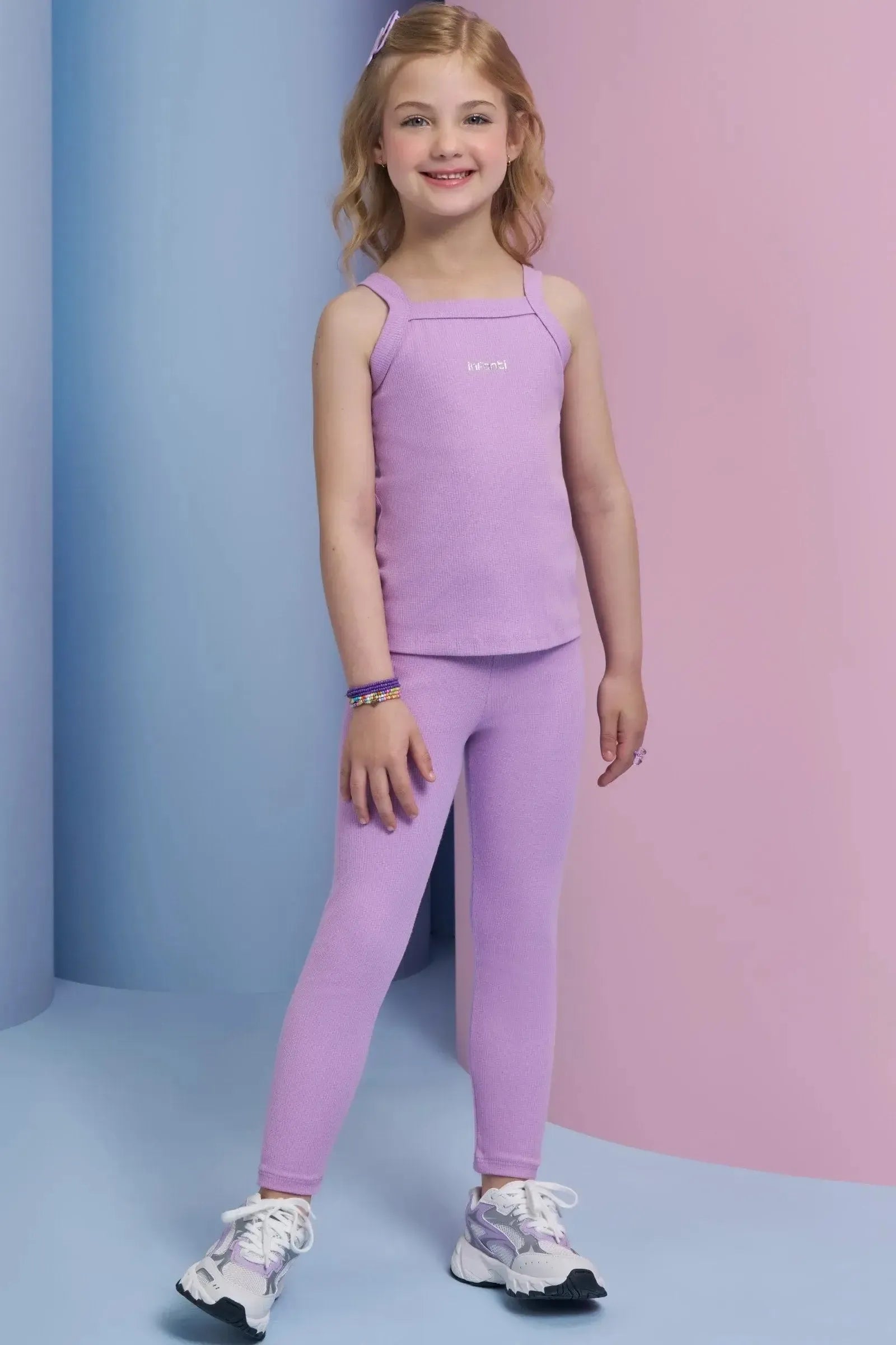 Calça Legging em Canelado Liz 94372 Infanti Infantil Menina