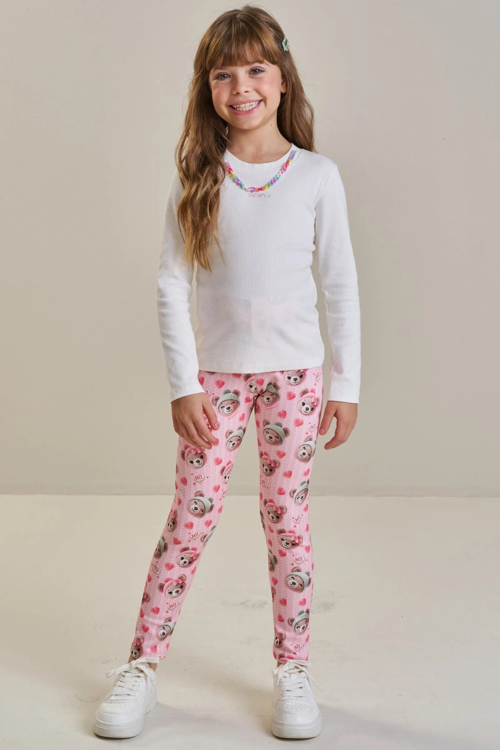 Calça Legging em Fly Tech 89461 Infanti Infantil Menina