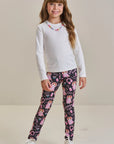 Calça Legging em Fly Tech 89673 Infanti Infantil Menina