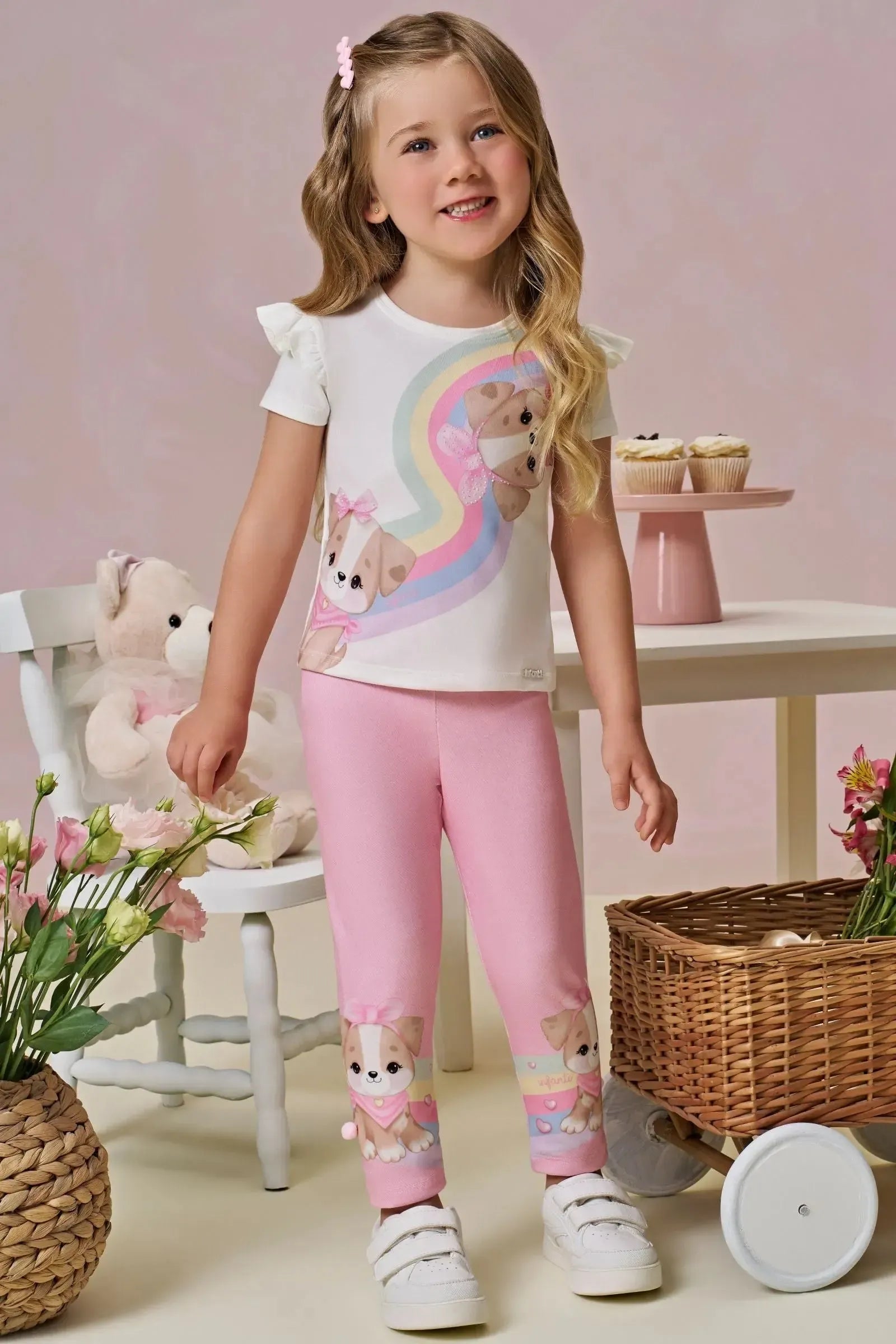 Calça Legging em Malha Power 94929 Infanti Infantil Menina