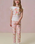 Calça Legging em Malha Power 95831 Infanti Infantil Menina