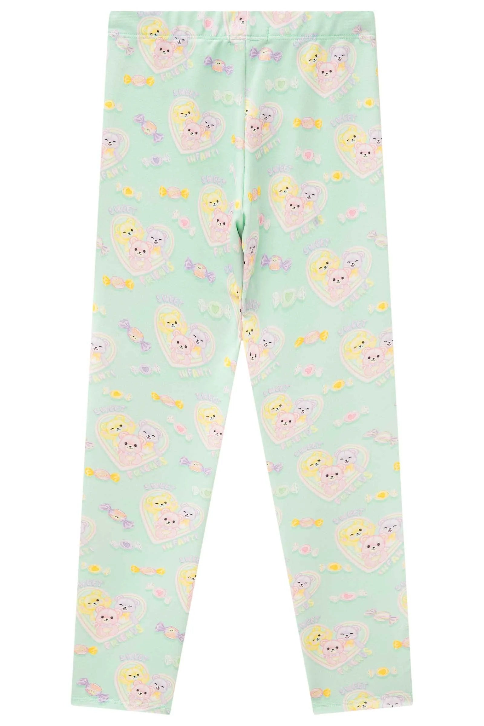 Calça Legging em Molecotton 82840 Infanti Infantil Menina