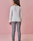 Calça Legging em Molecotton 89564 Kukiê Infantil Menina