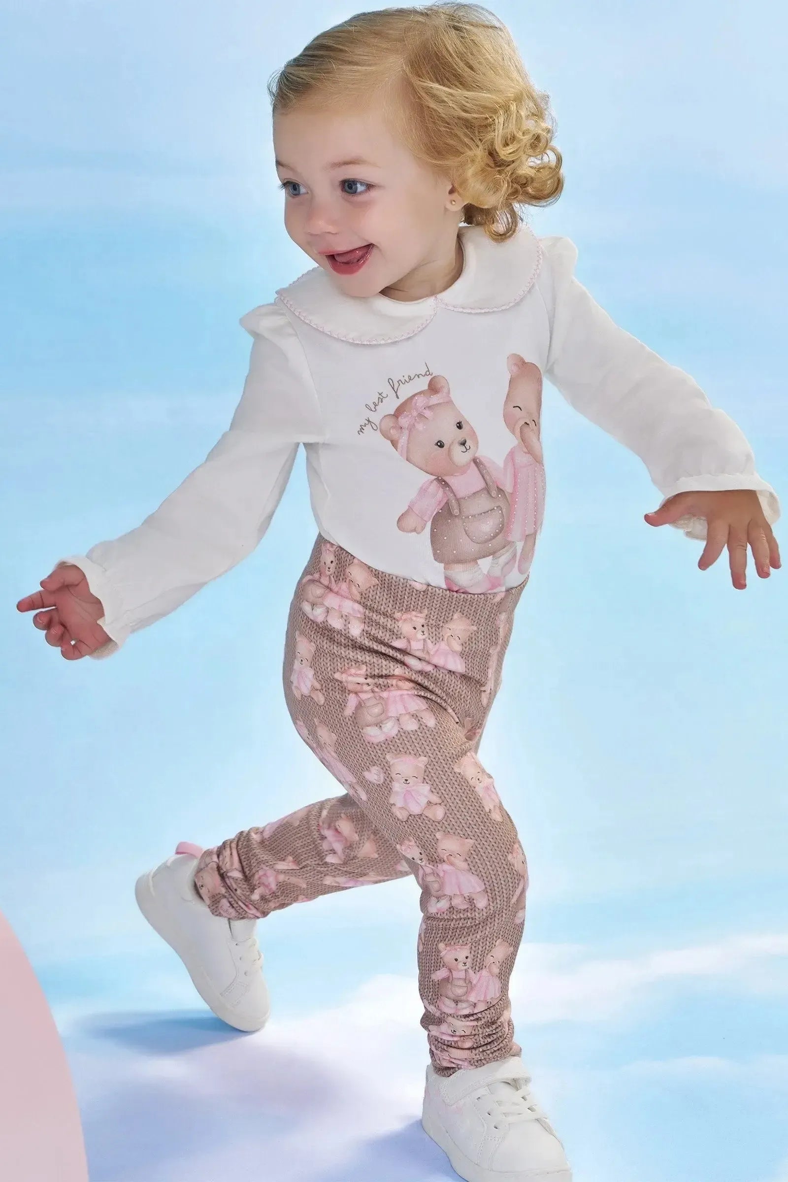 Calça Legging em Molecotton 90592 Kukiê Bebê Menina
