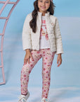Calça Legging em Molecotton 90818 Kukiê Infantil Menina