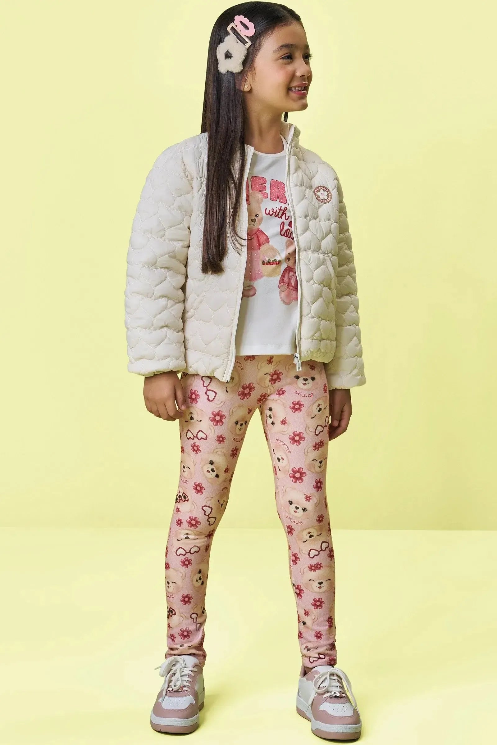 Calça Legging em Molecotton 90818 Kukiê Infantil Menina