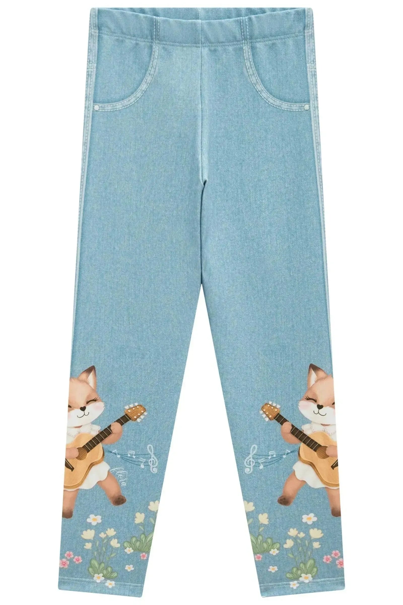 Calça Legging em Molecotton 94648 Infanti Infantil Menina