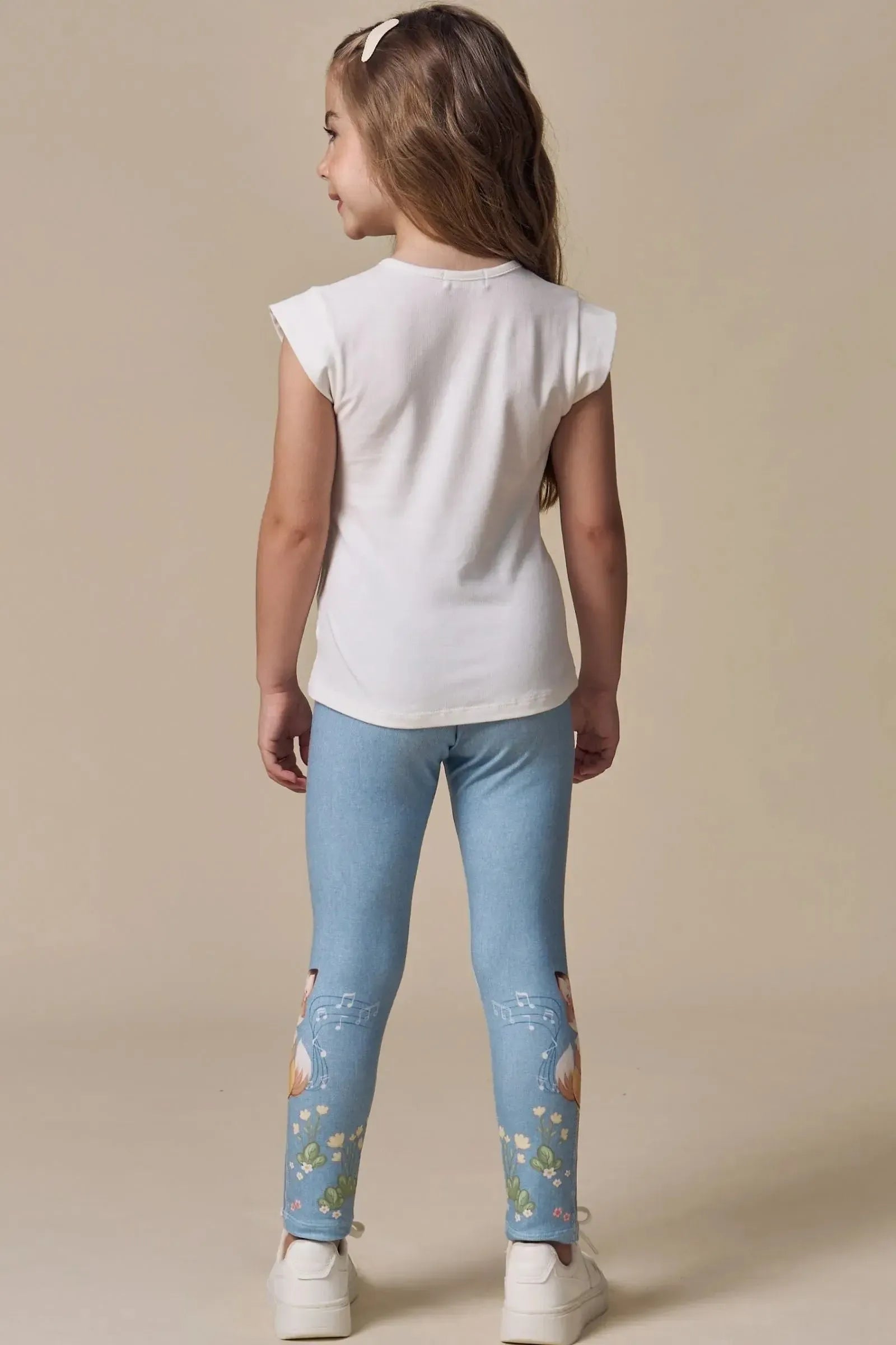 Calça Legging em Molecotton 94648 Infanti Infantil Menina