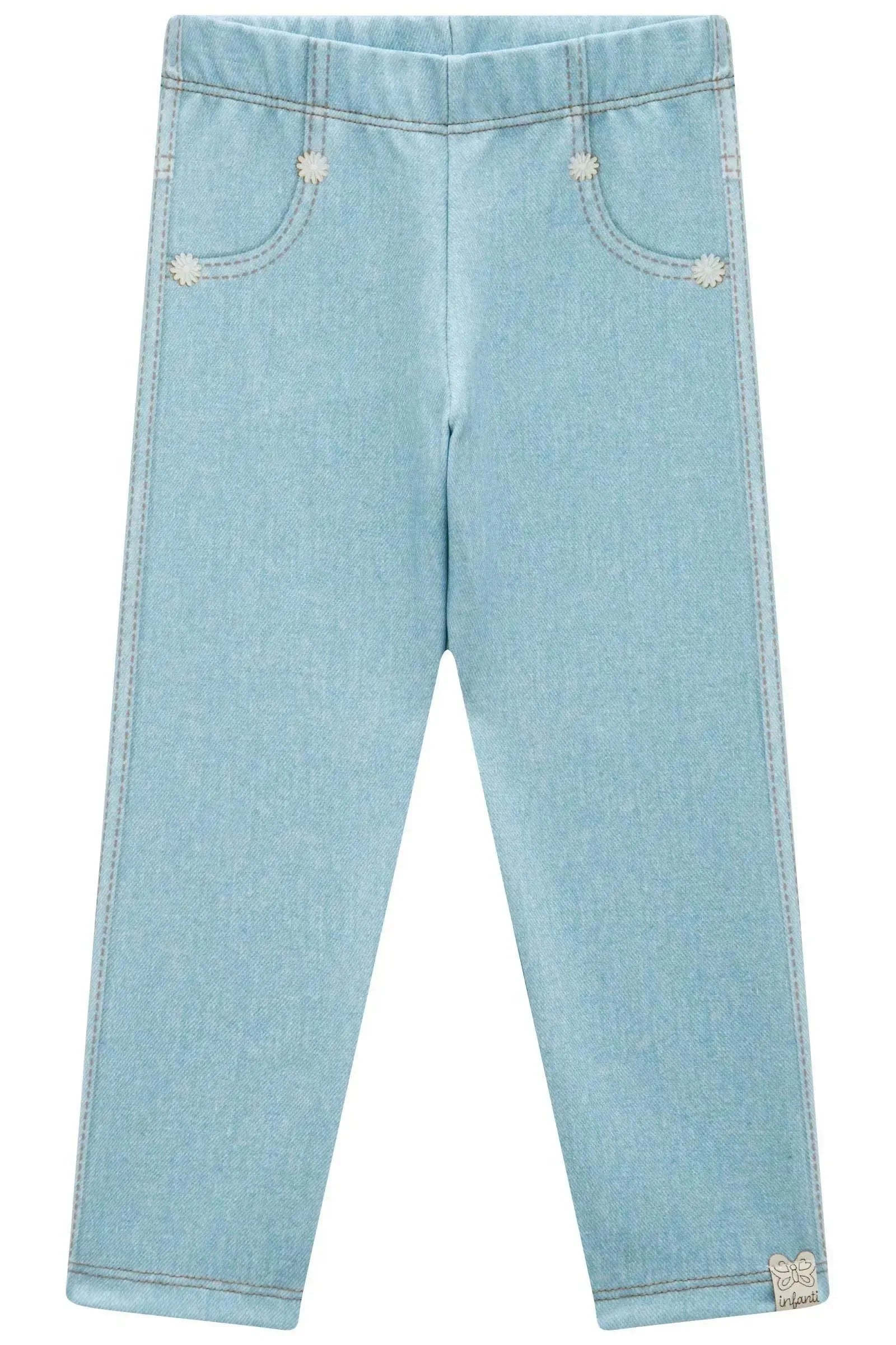 Calça Legging em Molecotton 94924 Infanti Infantil Menina