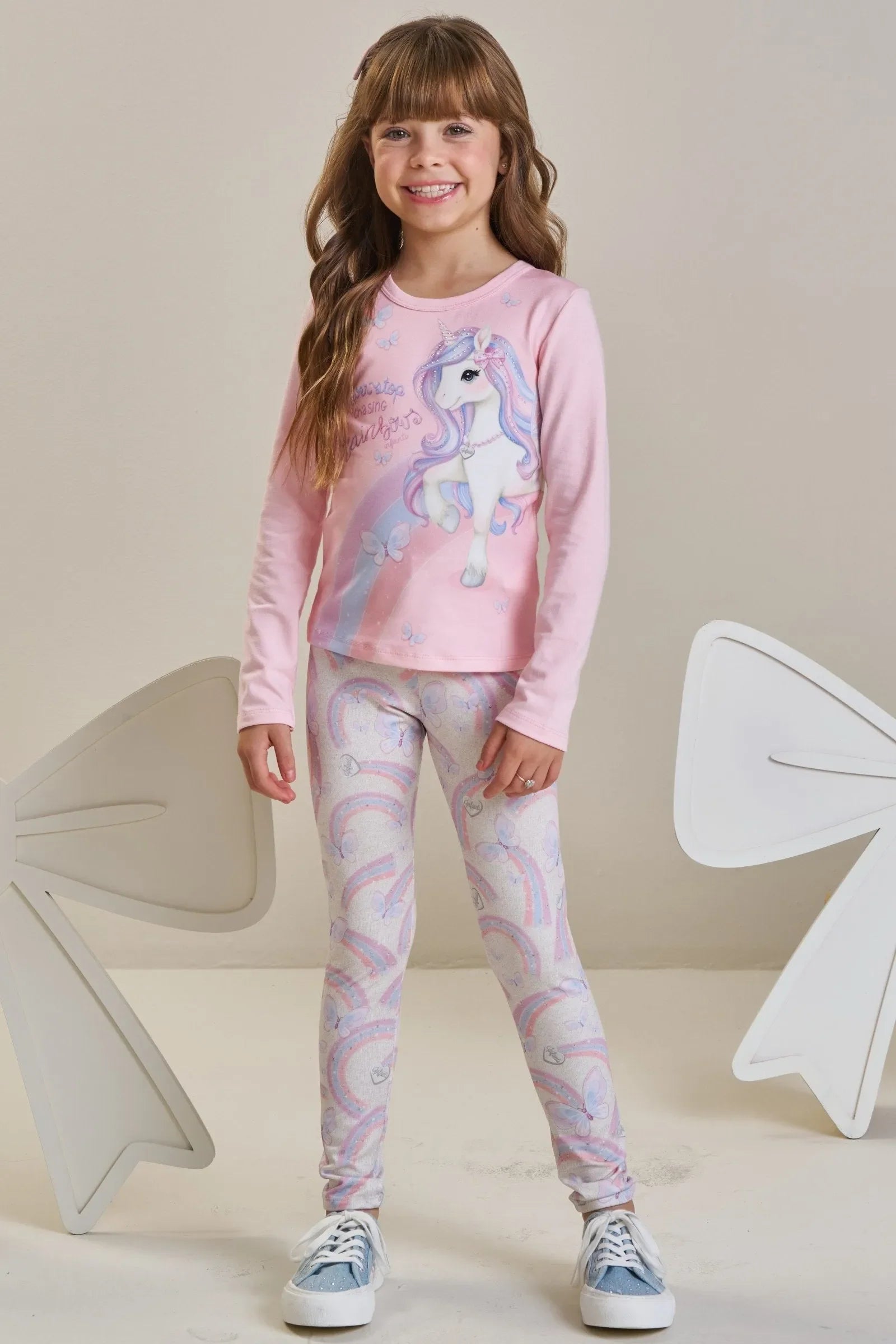 Calça Legging em Termoskin Peluciado 89674 Infanti Infantil Menina