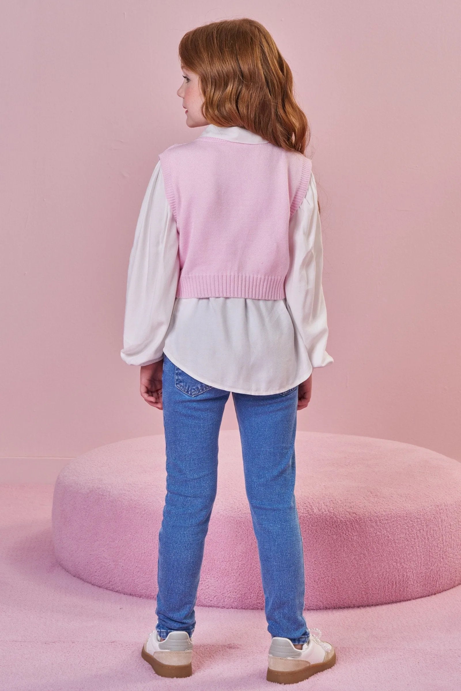 Calça Skinny em Jeans com Elastano 89454 Infanti Infantil Menina