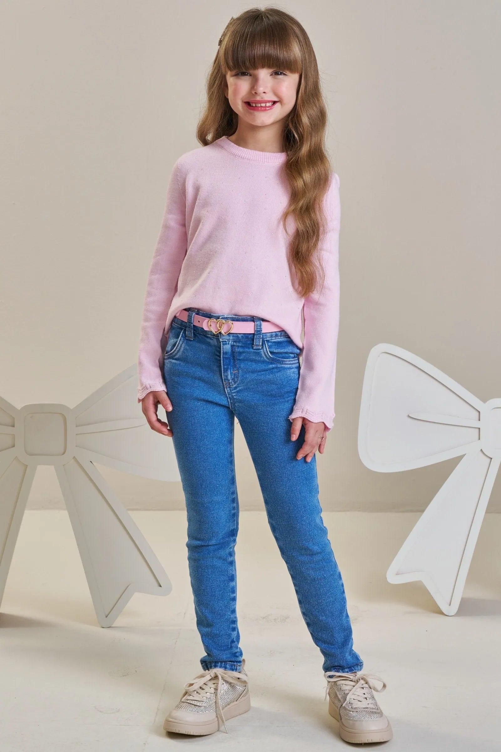 Calça Skinny em Jeans com Elastano 89454 Infanti Infantil Menina
