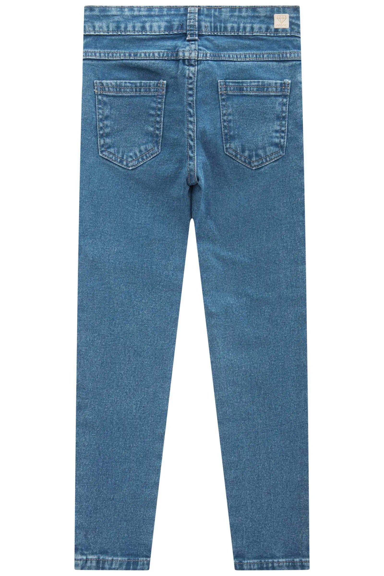 Calça Skinny em Jeans com Elastano 89454 Infanti Infantil Menina