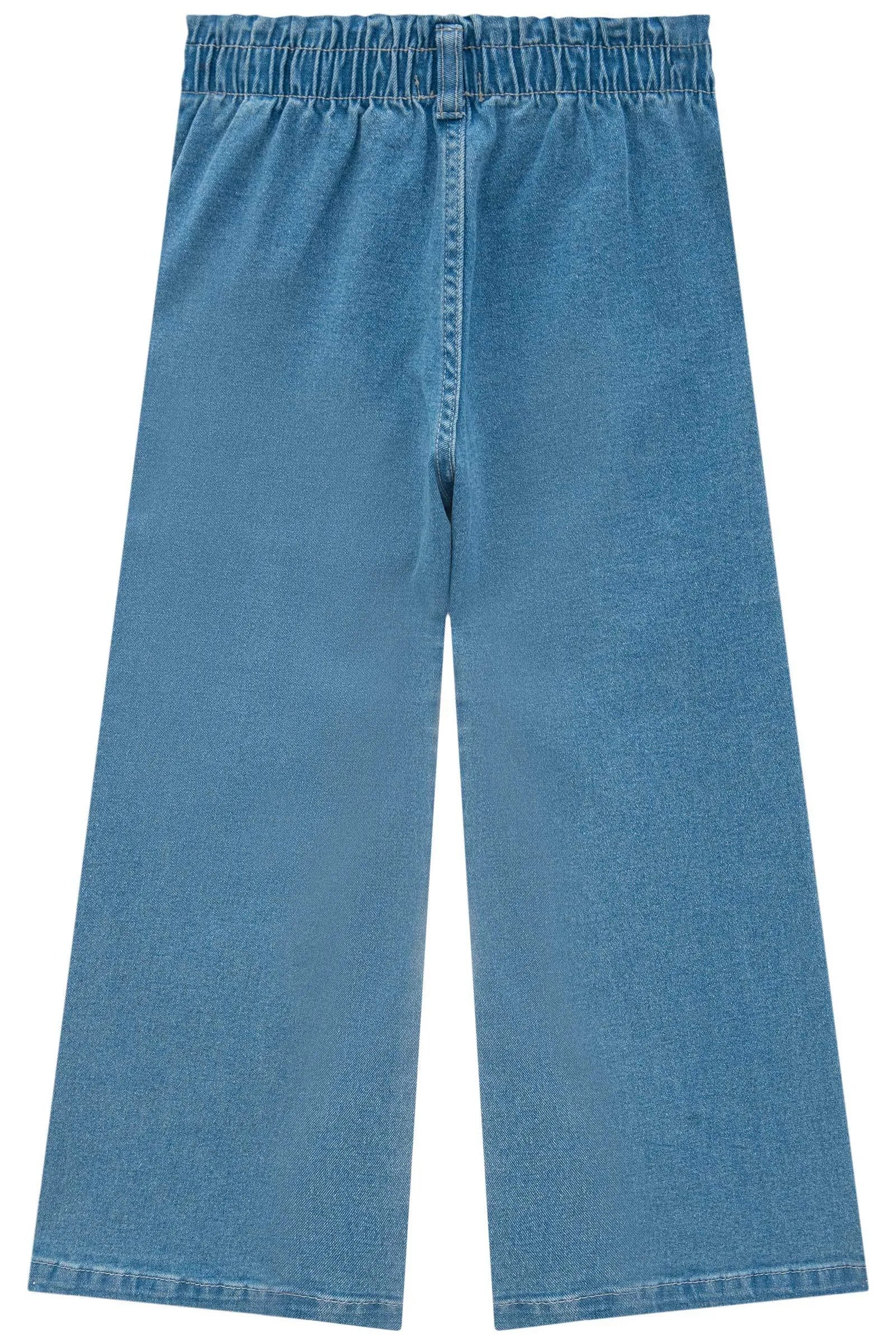 Calça Wide Leg em Jeans com Elastano 85248 Infanti Infantil Menina