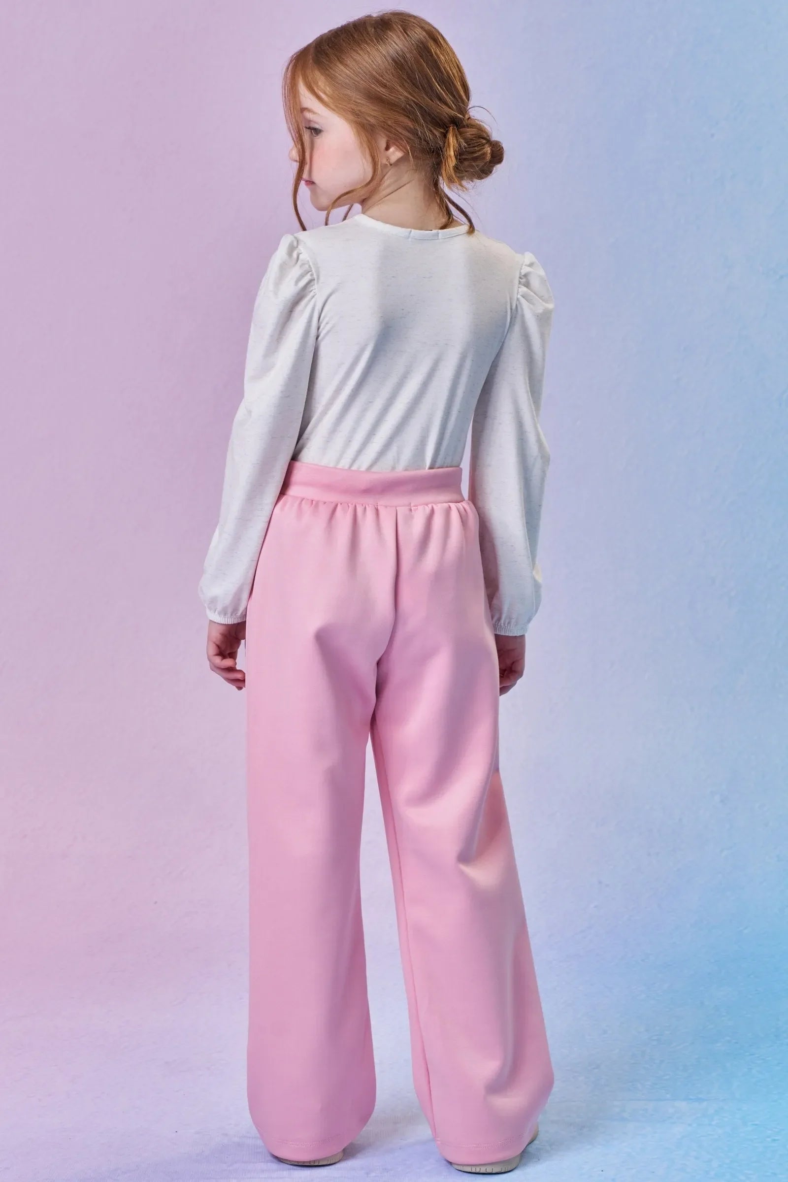 Calça Wide Leg em Malha Tecnonew 89224 Infanti Infantil Menina