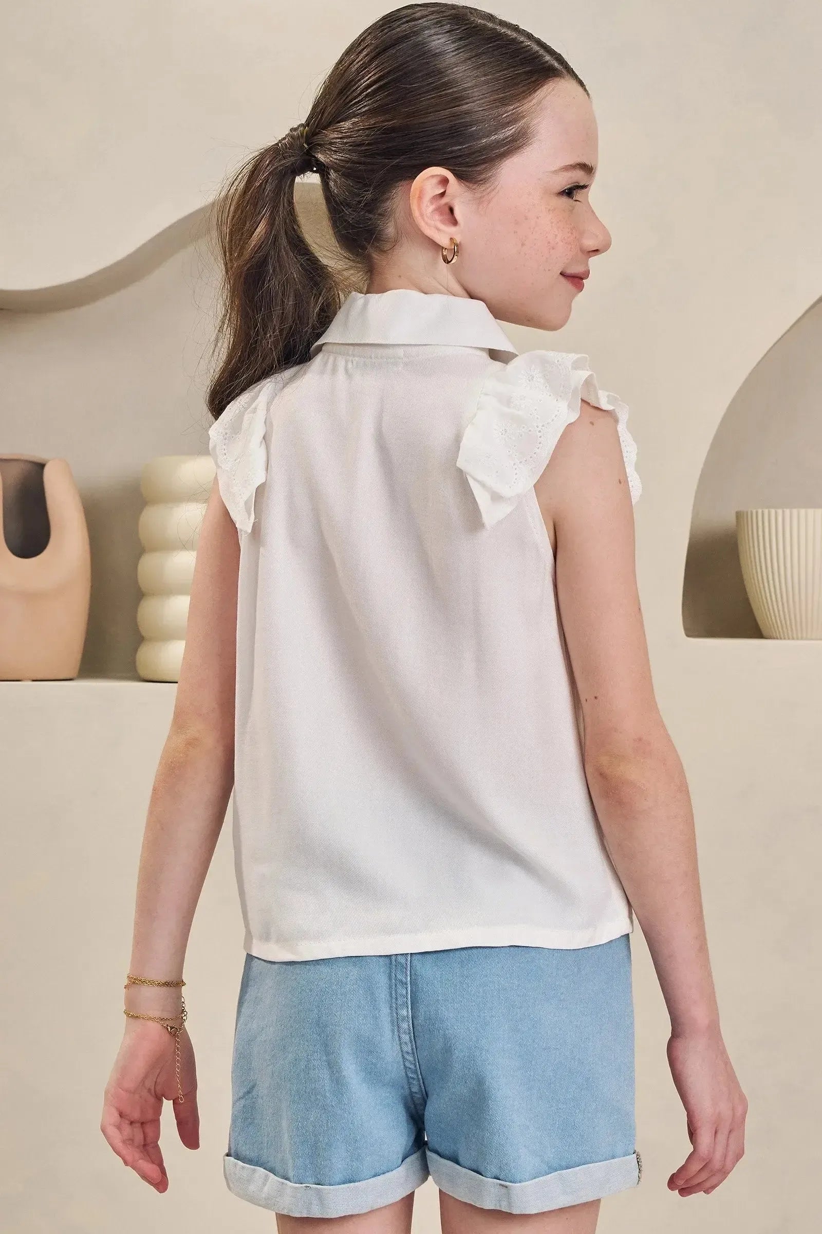 Camisa em Viscose 84942 Infanti Infantil Menina