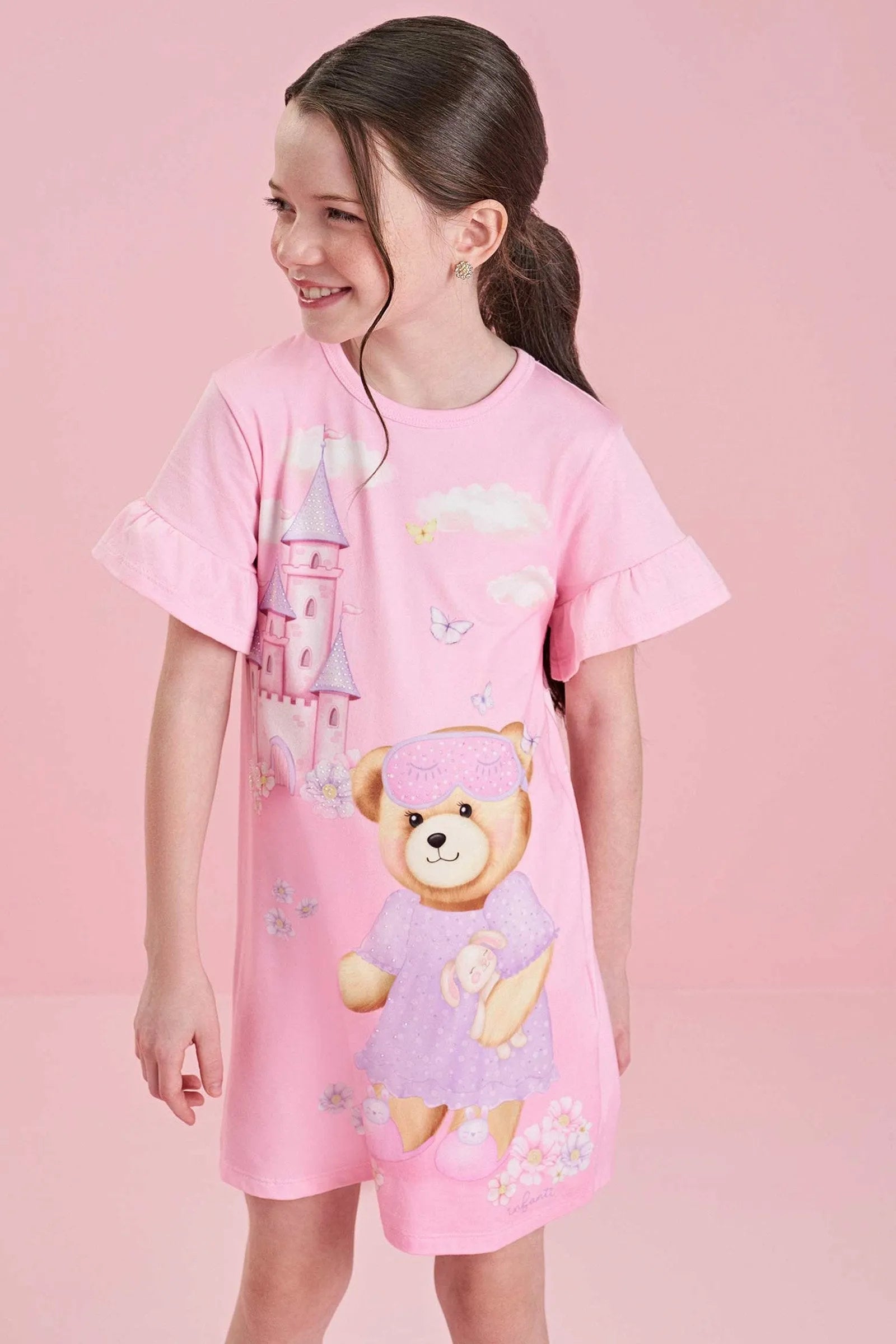 Camisola em Malha Comfy 84164 Infanti Infantil Menina