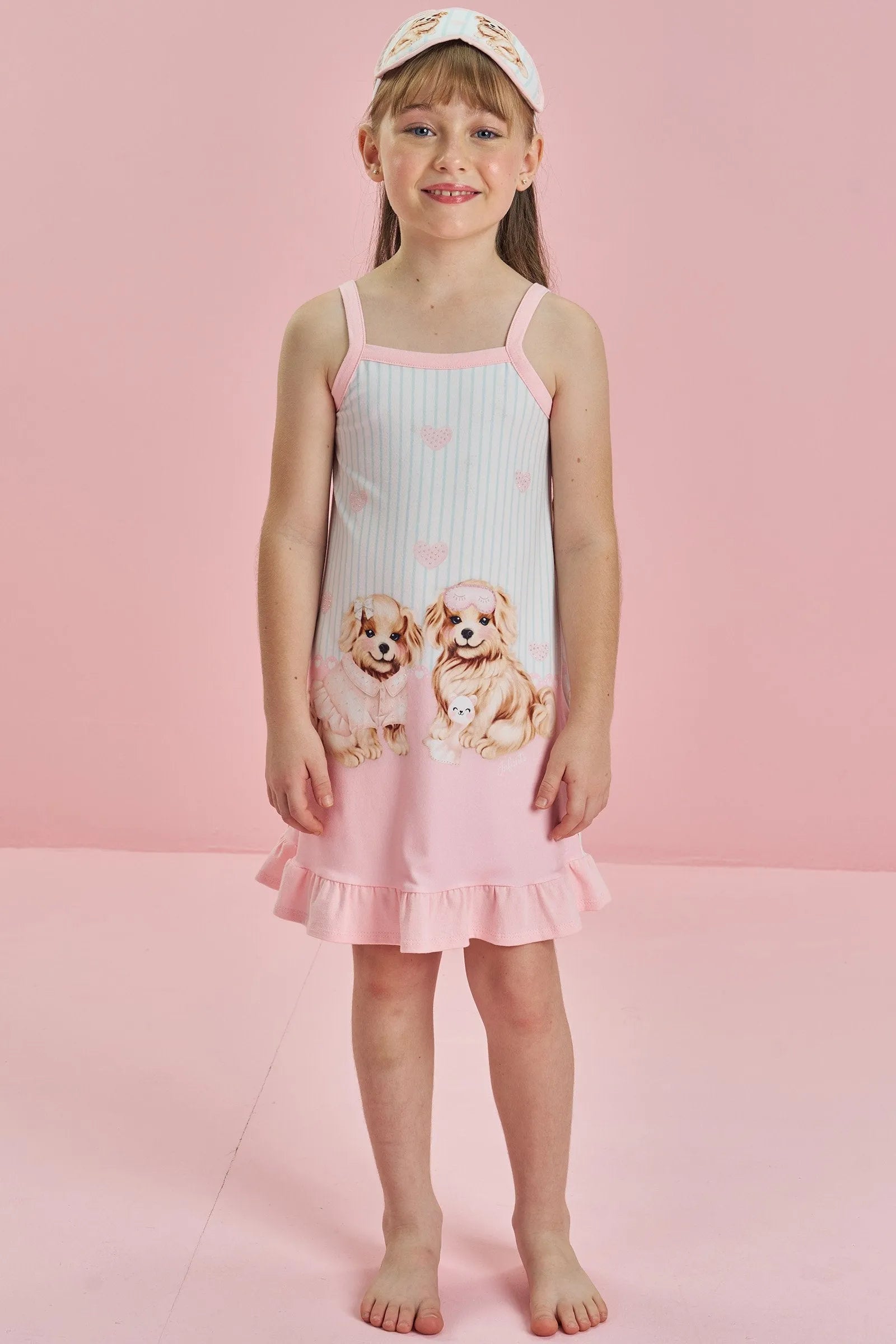 Camisola em Malha Comfy. Acompanha Máscara 84165 Infanti Infantil Menina