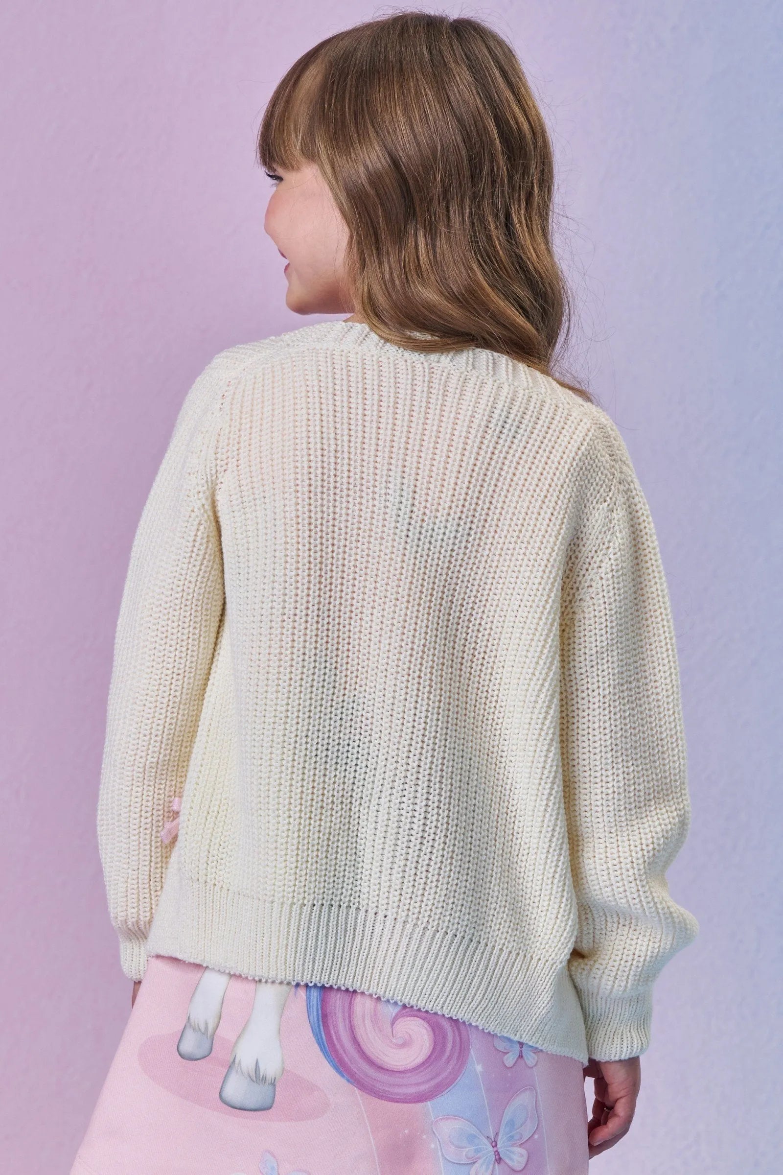 Cardigan em Tricot 100% Acrílico 88170 Infanti Infantil Menina