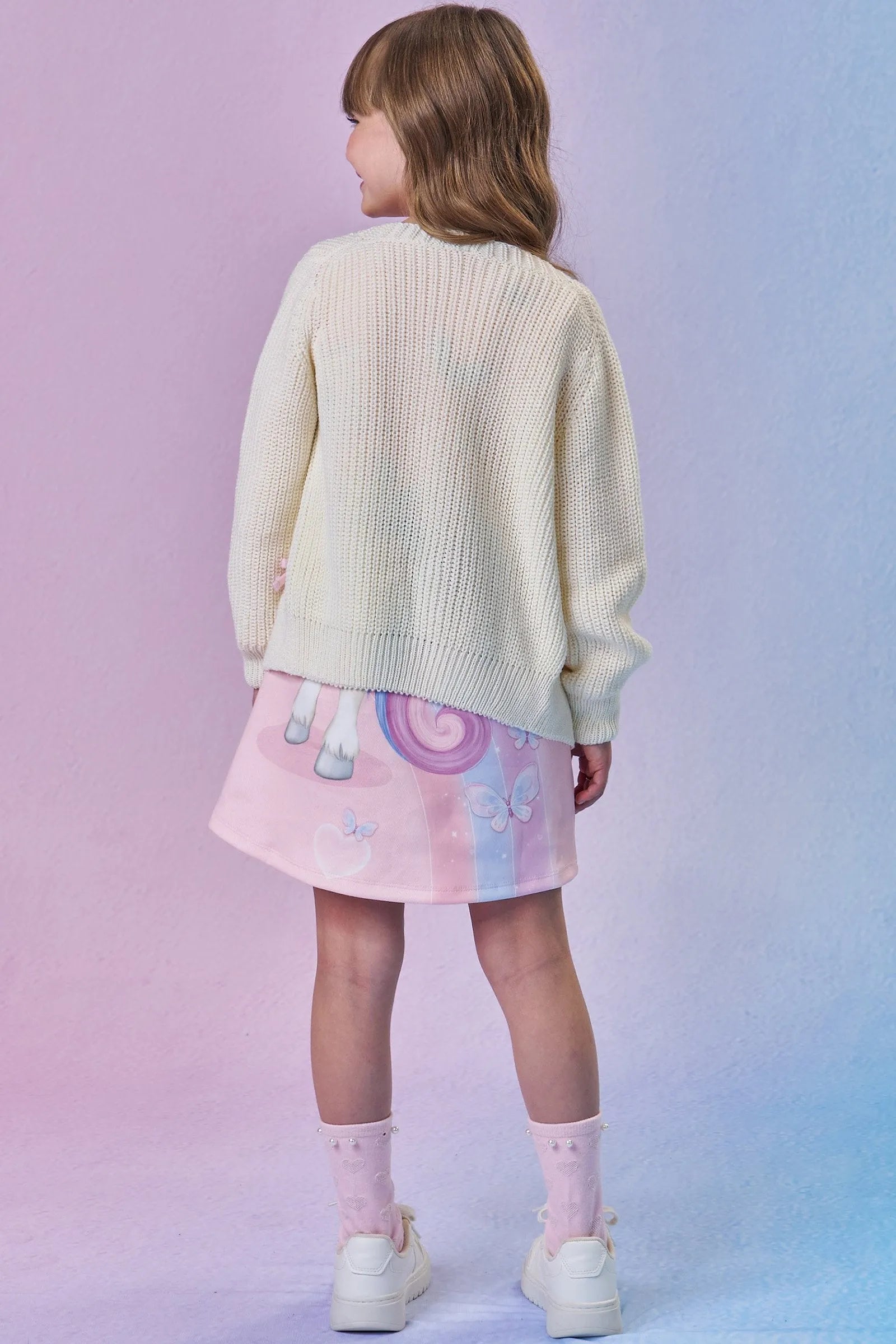 Cardigan em Tricot 100% Acrílico 88170 Infanti Infantil Menina