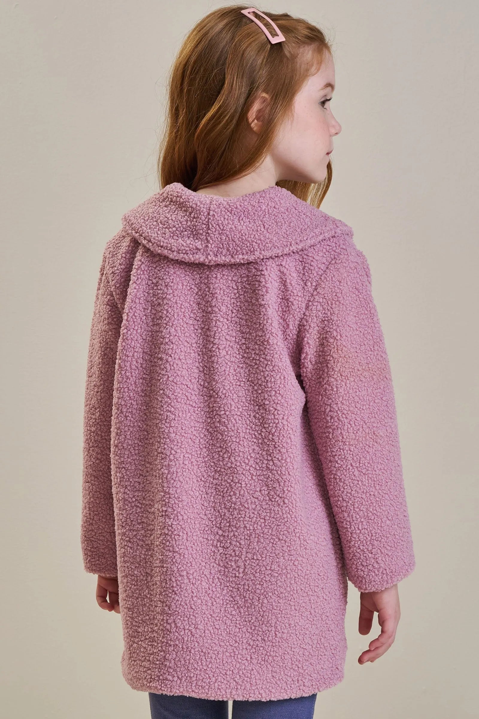 Casaco Alongado em Pelo Durban 92658 Infanti Infantil Menina