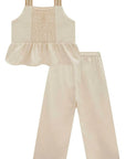 Conjunto de Bata e Calça Mariner em Linho com Elastano 98536 Infanti Infantil Menina