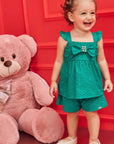 Conjunto de Bata e Shorts em Laise Summer 77575 Infanti