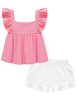 Conjunto de Bata em Laise Verano com Shorts em Sarja Onix com Elastano 74755 Infanti