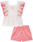 Conjunto de Bata em Malha Bee e Shorts em Sarja com Elastano 81500 Infanti