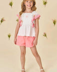 Conjunto de Bata em Malha Bee e Shorts em Sarja com Elastano 81500 Infanti