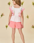 Conjunto de Bata em Malha Bee e Shorts em Sarja com Elastano 81500 Infanti