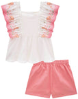 Conjunto de Bata em Malha Bee e Shorts em Sarja com Elastano 81500 Infanti