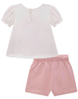 Conjunto de Bata em Malha Wave com Shorts em Molecotton 81883 Infanti