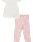 Conjunto de Bata em Meia Malha com Calça Legging em Malha Power 95328 Infanti Infantil Menina