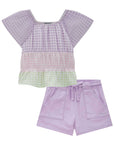 Conjunto de Bata em Visco Twill com Shorts em Sarja Onix com Elastano 78273 Infanti