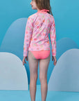 Conjunto de Biquíni e Blusa em Malha UV Dry com Proteção UV 50+ 93172 Infanti Infantil Menina