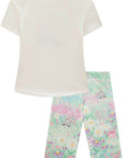 Conjunto de Blusa Alongada em Meia Malha com Ciclista em Fly Tech 75922 Infanti