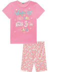 Conjunto de Blusa Alongada em Meia Malha e Biker em Malha Power 88882 Infanti Infantil Menina
