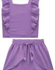 Conjunto de Blusa Boxy e Shorts em Air Flow 76199 Infanti