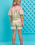 Conjunto de Blusa Boxy e Shorts em Malha Fresh 77091 Infanti