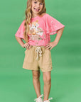 Conjunto de Blusa Boxy em Malha Fresh com Shorts em Molevisco 81492 Infanti