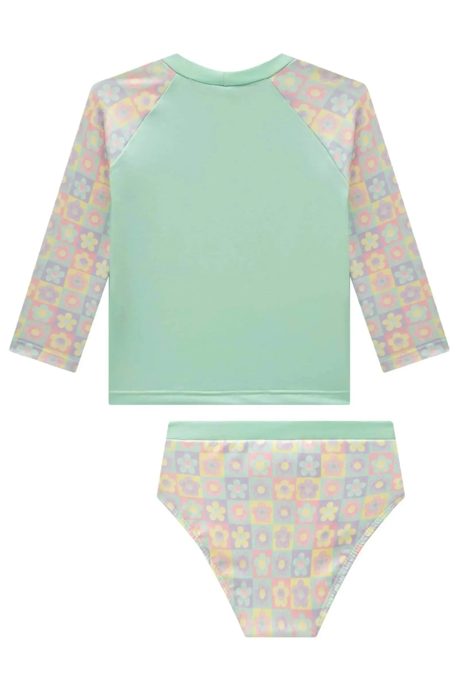 Conjunto de Blusa e Calcinha em Malha UV Dry com Proteção UV 50+ 93187 Infanti Bebê Menina