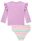 Conjunto de Blusa e Calcinha em Malha UV Dry com Proteção UV 50+ 98430 Infanti Infantil Menina